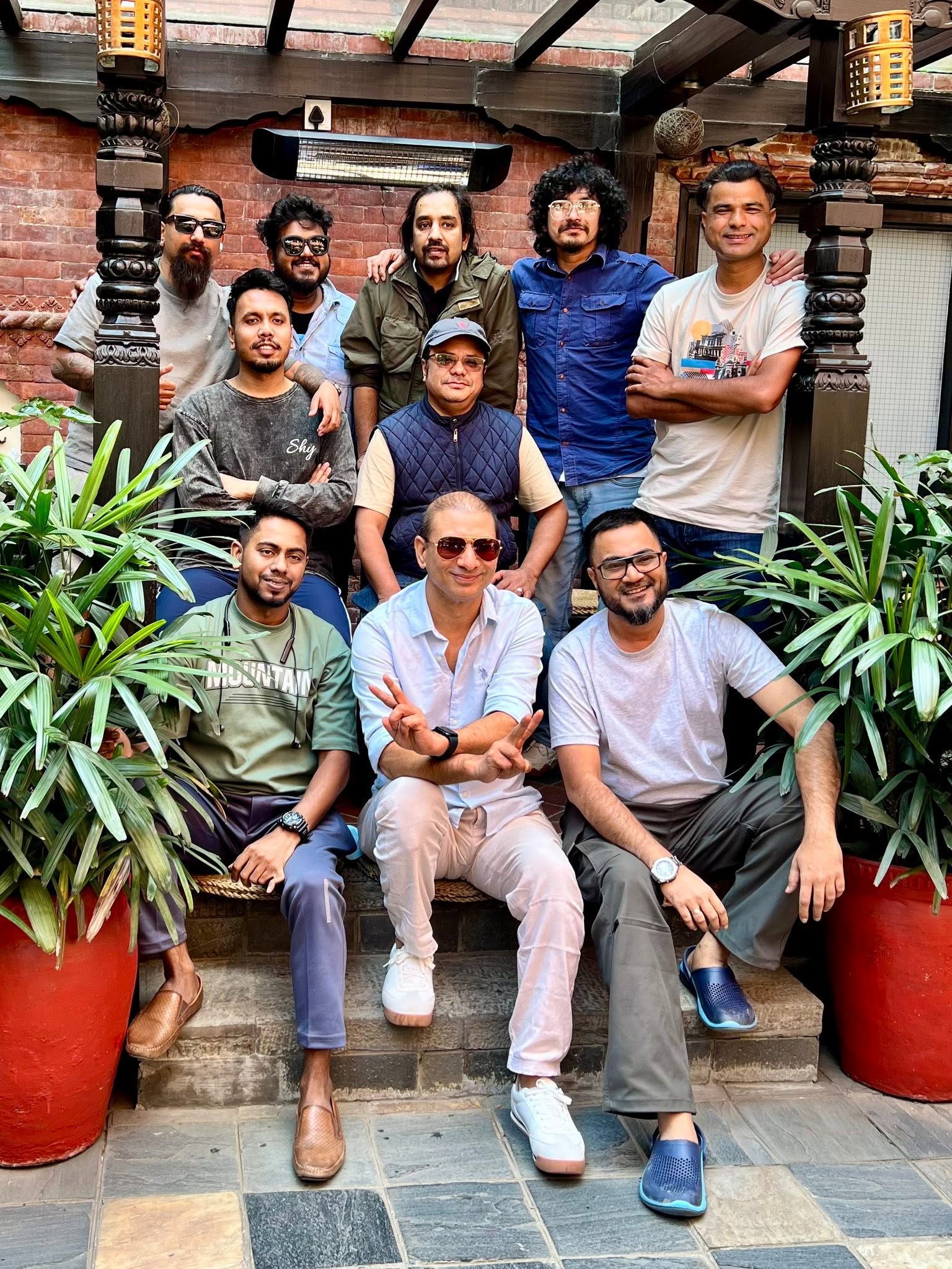 Studio Z technical crew with the full Kandara band after a live show